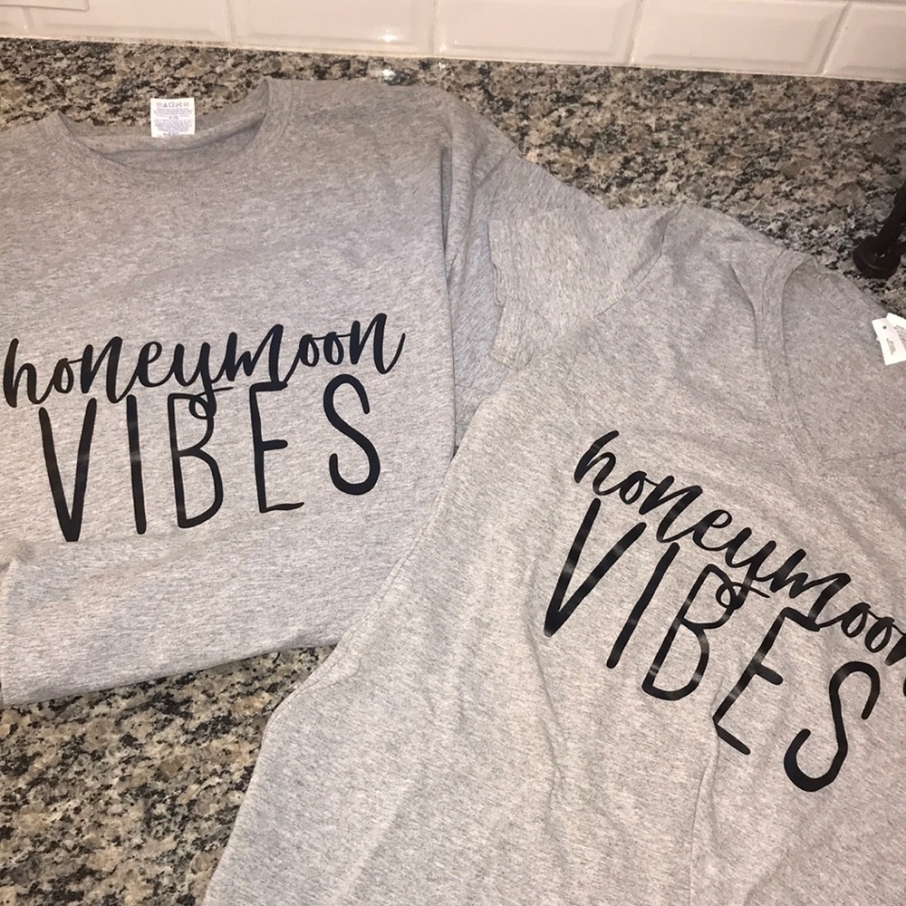 Honeymoon vibes his and her shirts XL and S